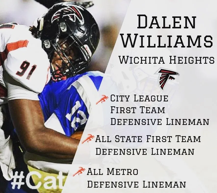 Dalen Williams, Wichita Heights — football honors announcement
