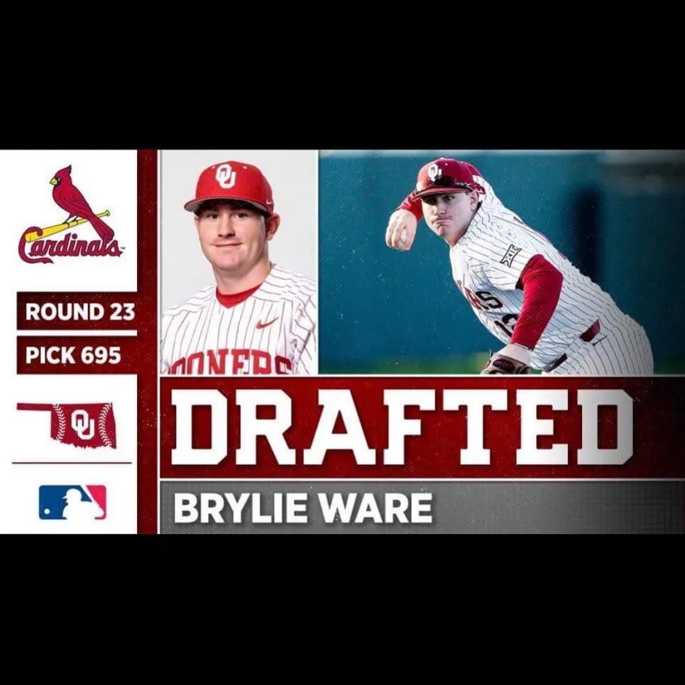 Brylie Ware St. Louis Cardinals draft announcement — Round 23, Pick 695